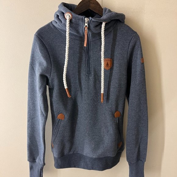Wanakome Evalina Quarter Zip Navy Hoodie